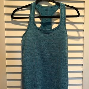 Lululemon racetrack tank in teal heather